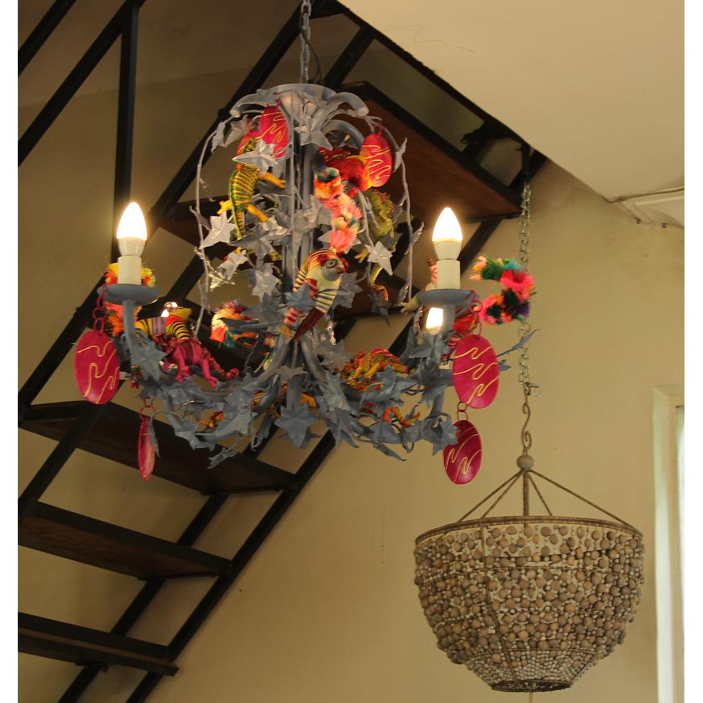 LUSTRE LIERRE 4BR en fer