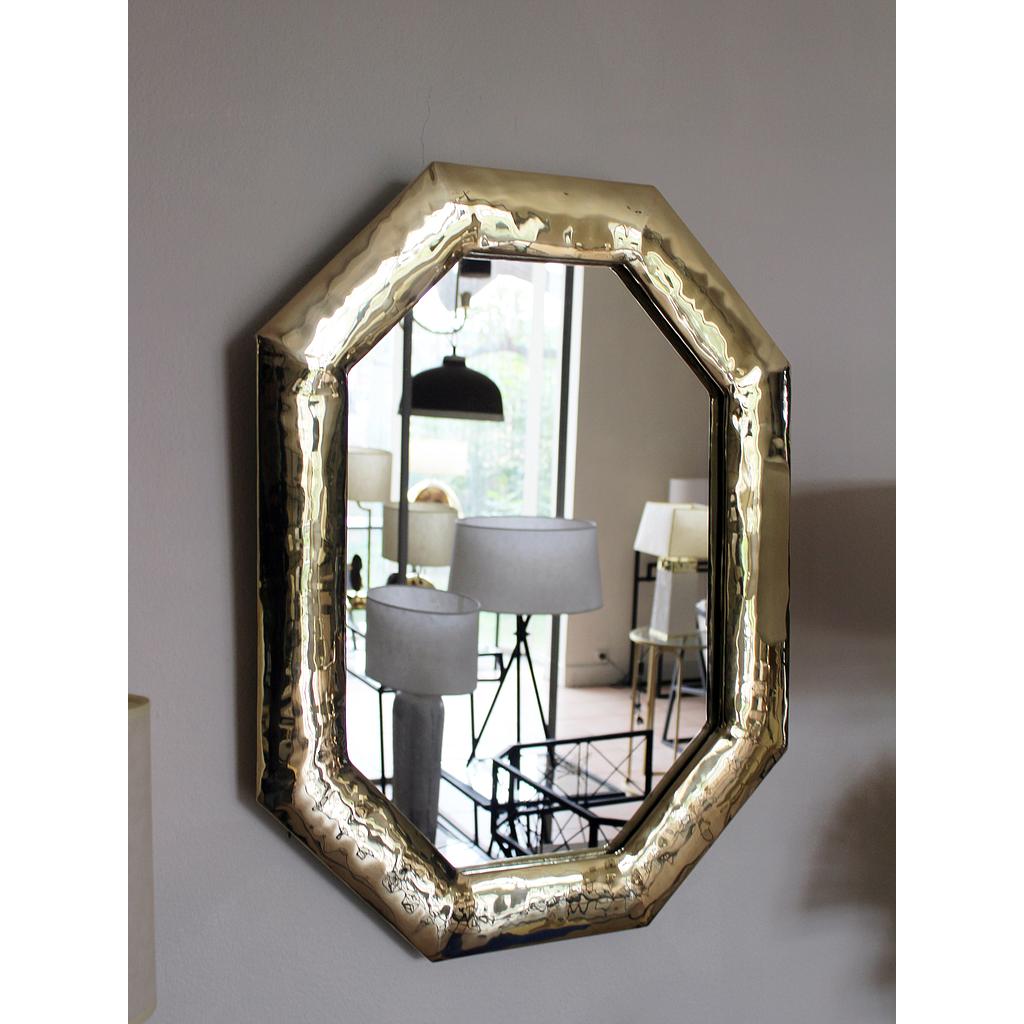 MIROIR OCTOGONAL LAITON