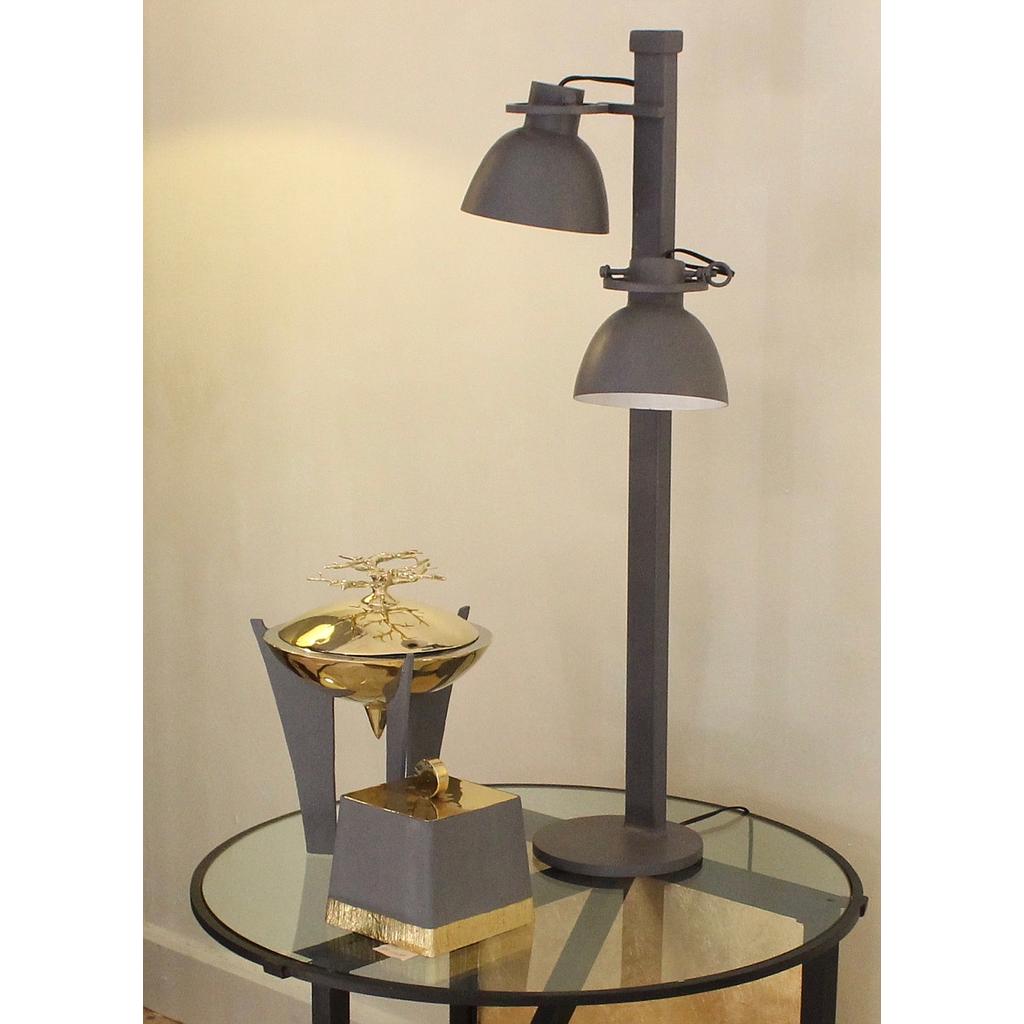 Lampe de bureau 2 spots- fer